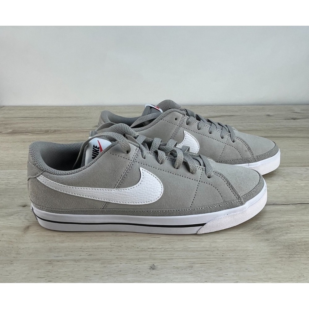 Nike Men's Court Legacy Suede Shoes Casual DH0956-002 Gray White Size 8